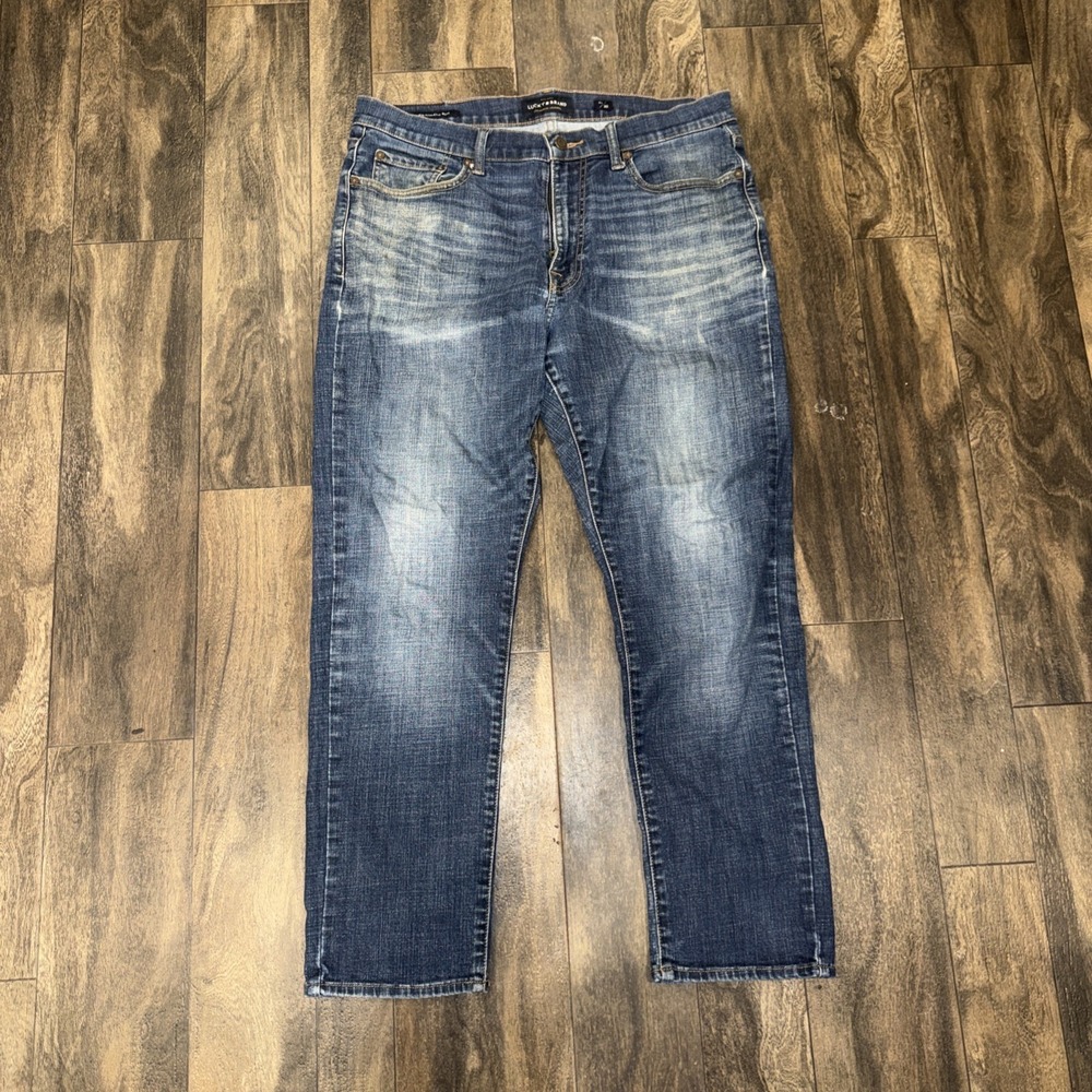 Lucky Brand 410 Athletic Slim Dark Wash Denim Jeans Faded Men's Size 36/30